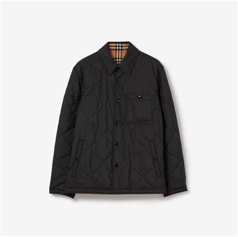 burberry 40057521|Reversible Thermoregulated Overshirt in Black .